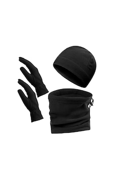 Ritagarcia Unisex Polar Bere Set Siyah Çok Renkli Ritagarcia Unisex Polar Bere Set Siyah Çok Renkli