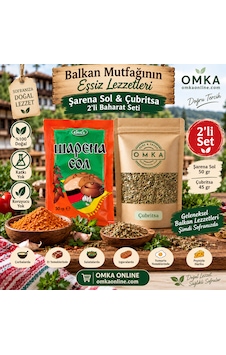 2 Li Bulgaristan Baharat Seti Şarena Sol 50 G + Çubritsa 45 G Geleneksel Balkan Lezzetleri
