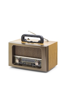 Büro Ev Ofis si İçin Kumandalı 31x17.7x19.9cm Bluetooth Nostaljik Fm Hoparlör Büro Ev Ofis si İçin Kumandalı 31x17.7x19.9cm Bluetooth Nostaljik Fm Hoparlör