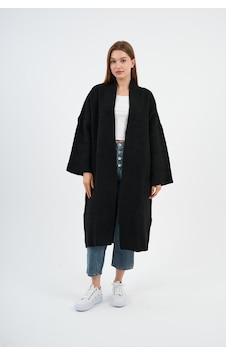Alexander Gardi Kadın Oversize Uzun Triko Hırka A91828-s Siyah Alexander Gardi Kadın Oversize Uzun Triko Hırka A91828-s Siyah