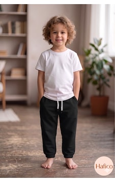 Hafico Erkek / Kız Çocuk T-shirt Ve Eşofman Altı 2'li Takım Siyah Hafico Erkek / Kız Çocuk T-shirt Ve Eşofman Altı 2'li Takım Siyah