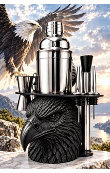 Kartal Tasarım Premium Kokteyl Hazırlama Seti 750 Ml Shaker Kartal Tasarım Premium Kokteyl Hazırlama Seti 750 Ml Shaker