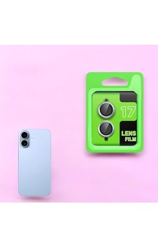 İphone 17 Uyumlu Premium Kalite Parmak İzi Tutmaz Renkli Kamera Lens Koruyucu Mavi İphone 17 Uyumlu Premium Kalite Parmak İzi Tutmaz Renkli Kamera Lens Koruyucu Mavi