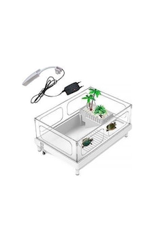 Sobo Ta-390 - Plastik Kaplumbağa Bahçesi Lambalı 38x27x18cm