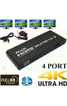 4 Port Hdmi Splitter 5121A Switch Çoklayıcı Çoğaltıcı Çoklu Uydu 4 Port Hdmi Splitter 5121A Switch Çoklayıcı Çoğaltıcı Çoklu Uydu