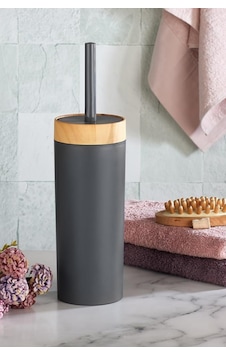 Flosoft Bambu Desenli Klozet Wc Fırçası Gri Flosoft Bambu Desenli Klozet Wc Fırçası Gri