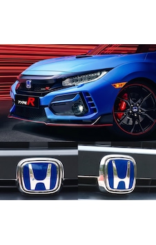 Honda Civic Fc5 2016-2021 Ön Ve Arka Panjur Direksiyon Logosu Mavi İthal Ürün 3 Parça Honda Civic Fc5 2016-2021 Ön Ve Arka Panjur Direksiyon Logosu Mavi İthal Ürün 3 Parça