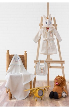 Cotton Box Bebek Banyo Seti Zürafa Krem Cotton Box Bebek Banyo Seti Zürafa Krem