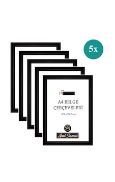 5li A4çerçeve Seti Siyah 5li A4çerçeve Seti Siyah