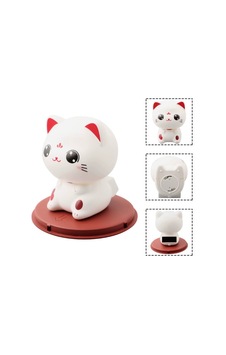Güneş Enerjili Kafa Sallayan Kedi Sarı Güneş Enerjili Kafa Sallayan Kedi Sarı