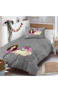 Prenses Kız Pony Tek Kişilik Nevresim Takımı