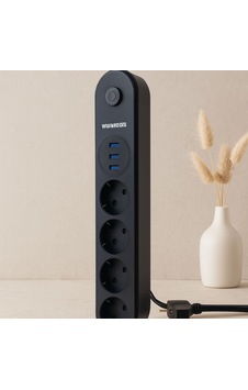Termal Korumalı Anahtarlı 4'lü Uzatma Kablosu 3 Usb 2 M Standart Termal Korumalı Anahtarlı 4'lü Uzatma Kablosu 3 Usb 2 M Standart