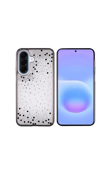 Samsung Galaxy Uyumlu A36 Kılıf Airbag Tasarımlı Damla Taşlı Şeffaf Zore Pera Silikon Kapak - Siyah Samsung Galaxy Uyumlu A36 Kılıf Airbag Tasarımlı Damla Taşlı Şeffaf Zore Pera Silikon Kapak - Siyah