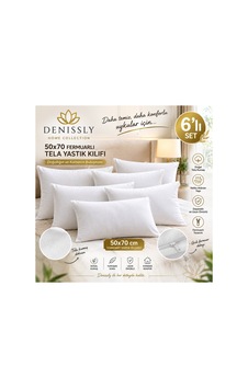 6 Lı Fermurlı Tela Yastık Kılıfı İç Astar Şilte 50x 70 Cm Beyaz Beyaz 6 Lı Fermurlı Tela Yastık Kılıfı İç Astar Şilte 50x 70 Cm Beyaz Beyaz