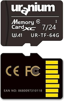 64 Gb Uranıum Urtf64g Mıcro Sd Card U3 7/24 Surveıllance 100/40mbs Industrıal Hafıza Kartı 64 Gb Uranıum Urtf64g Mıcro Sd Card U3 7/24 Surveıllance 100/40mbs Industrıal Hafıza Kartı