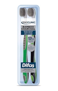 Difaş Proclinic Bamboo Charcoal Yumuşak Diş Fırçası 2'li