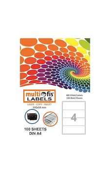 Multiofis 192X59 MM Laser Etiket 5104 Multiofis 192X59 MM Laser Etiket 5104