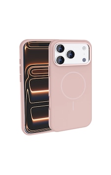 Apple Uyumlu iPad iPhone 17 Pro Max Kılıf M-safe Şarj Özellikli Metal Kamera Çerçeveli Zore Edi Silikon Kapak Rose Gold Apple Uyumlu iPad iPhone 17 Pro Max Kılıf M-safe Şarj Özellikli Metal Kamera Çerçeveli Zore Edi Silikon Kapak Rose Gold