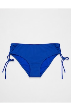 İpli Yan Bağlamalı Desenli Bikini Altı Saks İpli Yan Bağlamalı Desenli Bikini Altı Saks