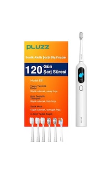 Pluzz Eb1 Ultra Sonic Şarjlı Diş Fırçası - Beyaz Pluzz Eb1 Ultra Sonic Şarjlı Diş Fırçası - Beyaz