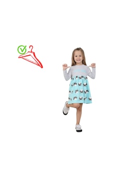 Kız Çocuk Elbise Cute Girl Turkuaz Kız Çocuk Elbise Cute Girl Turkuaz