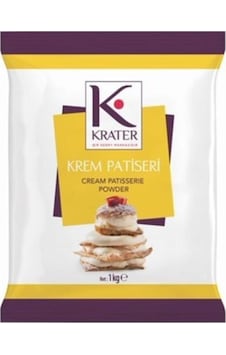 Krater Krem Patiseri Beyaz/Sade Soğuk Krema 1 Kg Krater Krem Patiseri Beyaz/Sade Soğuk Krema 1 Kg