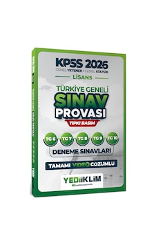 Yediiklim 2026 Kpss Lisans Gy-gk Türkiye Geneli Sınav Provası Tıpkı Basım 6-7-8-9-10 Deneme Sınavları Tamamı Video Çözümlü Yediiklim 2026 Kpss Lisans Gy-gk Türkiye Geneli Sınav Provası Tıpkı Basım 6-7-8-9-10 Deneme Sınavları Tamamı Video Çözümlü