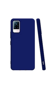 Vivo V21e Kılıf Kamera Korumalı Silikon Rubber Arka Kapak Lacivert Vivo V21e Kılıf Kamera Korumalı Silikon Rubber Arka Kapak Lacivert
