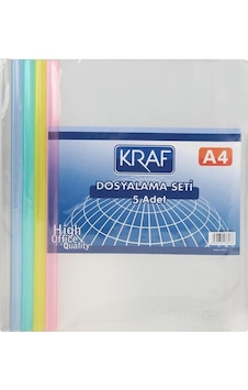 Kraf Dosyalama Seti 5 Li Sırtlık+Cilt Kapağı Af5002