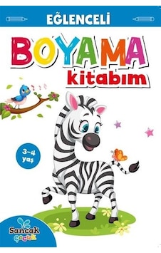 Eğlenceli Boyama Kitabım - Mavi Kitap- Sancak Çocuk
