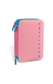Monocromo Üçkatlı Dolu Kalem Çantası Pastel Pembe 170652 Monocromo Üçkatlı Dolu Kalem Çantası Pastel Pembe 170652
