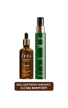 The Ceel Biberiye Suyu + Hint Yağı 2'li Saç Bakım Seti