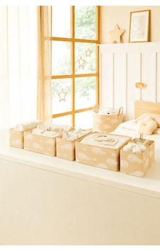 Ocean Home Textile 6'lı Çocuk Odası Sevimli Balina Çekmece İçi Düzenleyici Kutu Bej Ocean Home Textile 6'lı Çocuk Odası Sevimli Balina Çekmece İçi Düzenleyici Kutu Bej