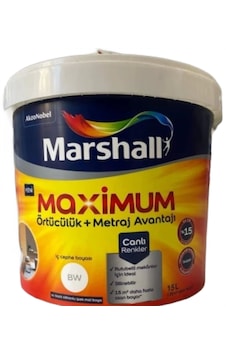Marshall Maximum Mat İç Cephe Boyası 15 L Marshall Maximum Mat İç Cephe Boyası 15 L