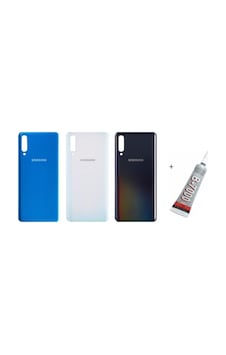 Samsung Uyumlu A50 A505 Arka Batarya Pil Kapağı Mavi B7000 15 Ml Yapıştırıcı