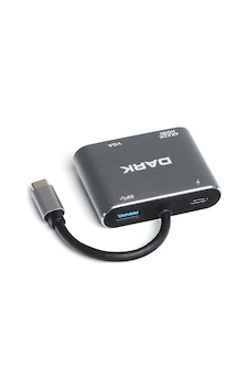 Dark Dk-Ac-U31Xhdv USB 3.1 Type C To Hdmı Vga 4K Dönüştürücü Ekran Dark Dk-Ac-U31Xhdv USB 3.1 Type C To Hdmı Vga 4K Dönüştürücü Ekran