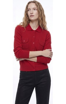 Fabrika Kırmızı Kadın Hırka F6wl-hrk0047 Fabrika Kırmızı Kadın Hırka F6wl-hrk0047