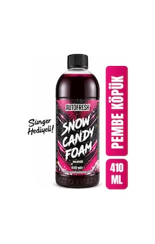 Snow Candy Foam Pembe Renkli Oto Yıkama Köpüğü 410ml Yoğun Köpüklü Konsantre Araç Şampuanı