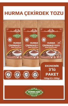 Hurma Aşkı Hurma Çekirdeği Tozu 100gr.x3 300gr