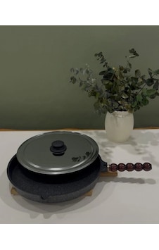 Ferro Balık Tavası Granit 32cm Siyah