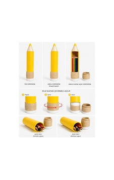 3dmom3 Baskı Kalem Şeklinde Kalem Kutusu 24 Cm, Pla Sağlıklı Malzeme, Okul Kırtasiye Sarı 3dmom3 Baskı Kalem Şeklinde Kalem Kutusu 24 Cm, Pla Sağlıklı Malzeme, Okul Kırtasiye Sarı
