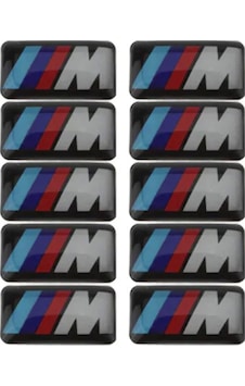Bmw Uyumlu M Logo Jant Direksiyon Sticker (9MM - 17MM) 4 Adet