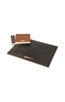 Paris Garni Kapak Içi Kadife Kaplı Elıte Pad Sümen 42X55 Cm Kahve Paris Garni Kapak Içi Kadife Kaplı Elıte Pad Sümen 42X55 Cm Kahve