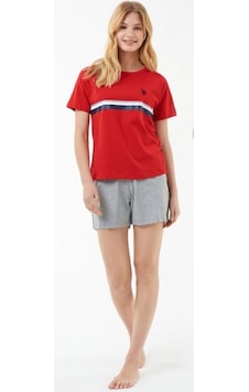 U.S. Polo Assn. U.s. Polo Assn. Kadın Kırmızı Şort Takım 16514 U.S. Polo Assn. U.s. Polo Assn. Kadın Kırmızı Şort Takım 16514
