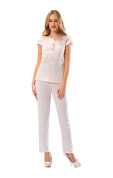 Sistina Gld-spt- Pudra Penye Pijama Takımı - 1607 - Beden Xl Sistina Gld-spt- Pudra Penye Pijama Takımı - 1607 - Beden Xl