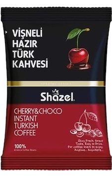 Shazel Vişneli Hazır Türk Kahvesi 16 x 100 G Shazel Vişneli Hazır Türk Kahvesi 16 x 100 G