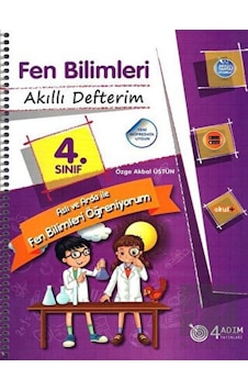 4 Adım Yayınları - 4. Sınıf Fen Bilimleri - Akıllı Defterim