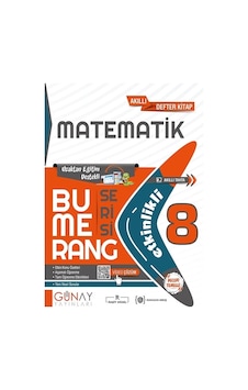Günay 8. Sınıf Bumerang Etkinlikli Matematik Akıllı Defter Kitap Günay 8. Sınıf Bumerang Etkinlikli Matematik Akıllı Defter Kitap