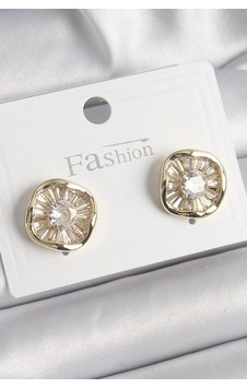 Pirinç Gold Renk Zirkon Taşlı Yonca Model Kadın Küpe Elk-bjtıeg Çok Renkli 54831799 Pirinç Gold Renk Zirkon Taşlı Yonca Model Kadın Küpe Elk-bjtıeg Çok Renkli 54831799