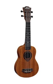 Lag Glu Tku10S Tiki Soprano  Natural Ukulele
